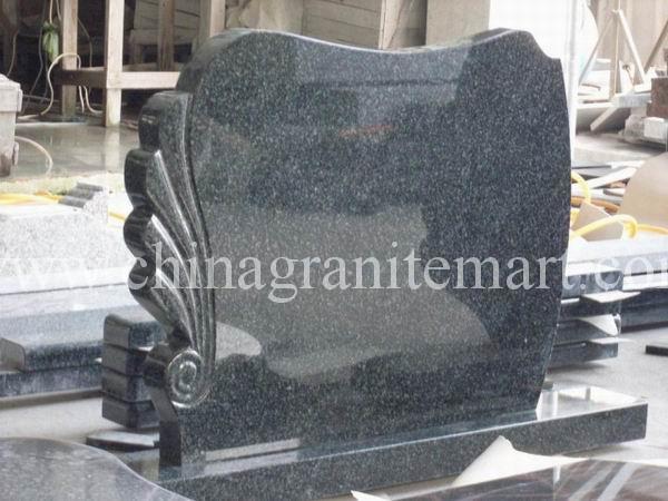 Grey Granite Headstone Tombstone & Monument