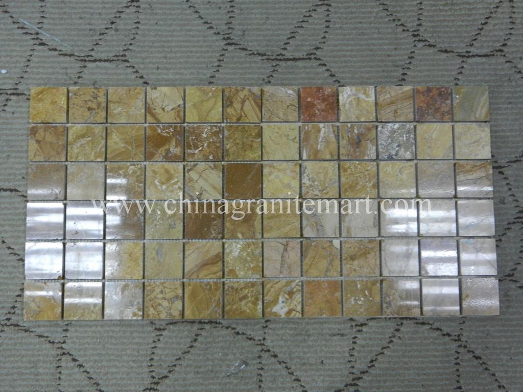 copper yellow square mosaic