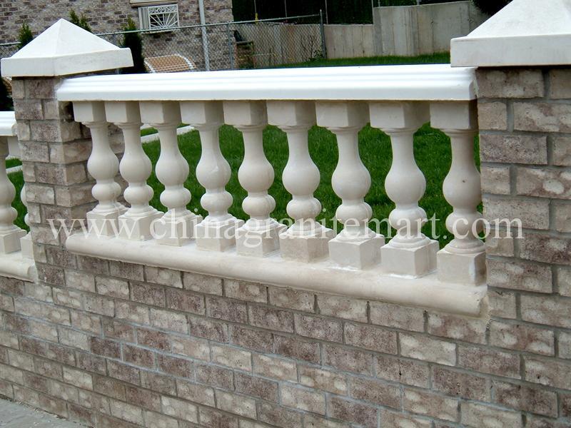 Custom design natural marble blausters & railings