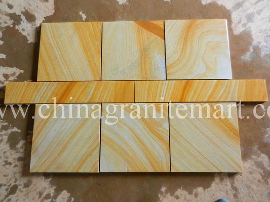 Yellow Wooden Sandstone Tiles