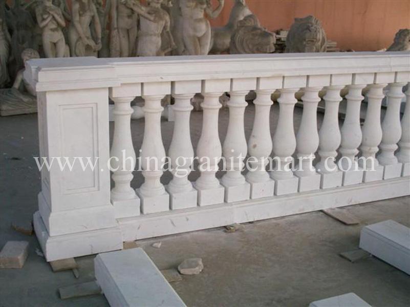 Holy White marble custom design railings & balusters