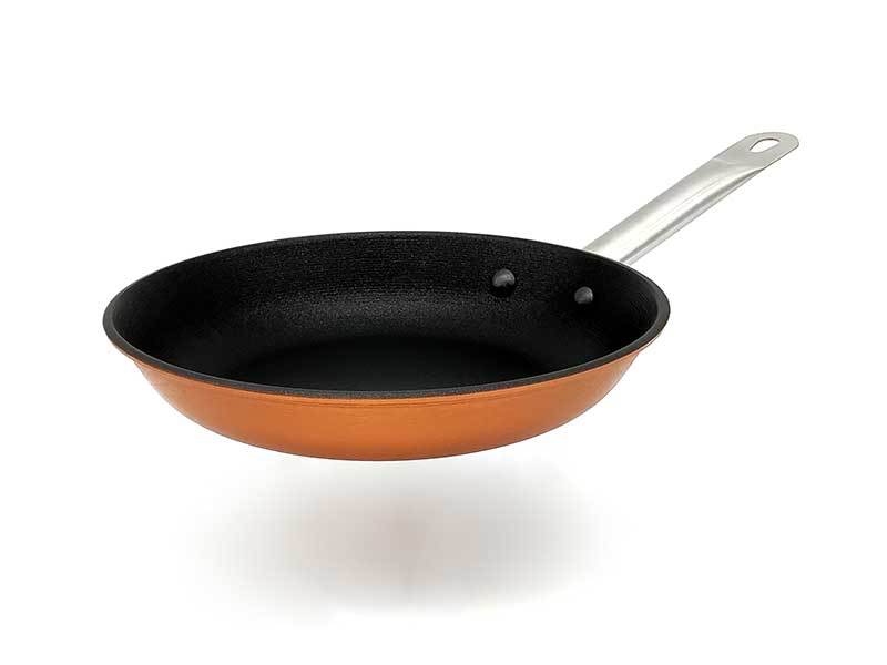 Nonstick fry pan iron for induction