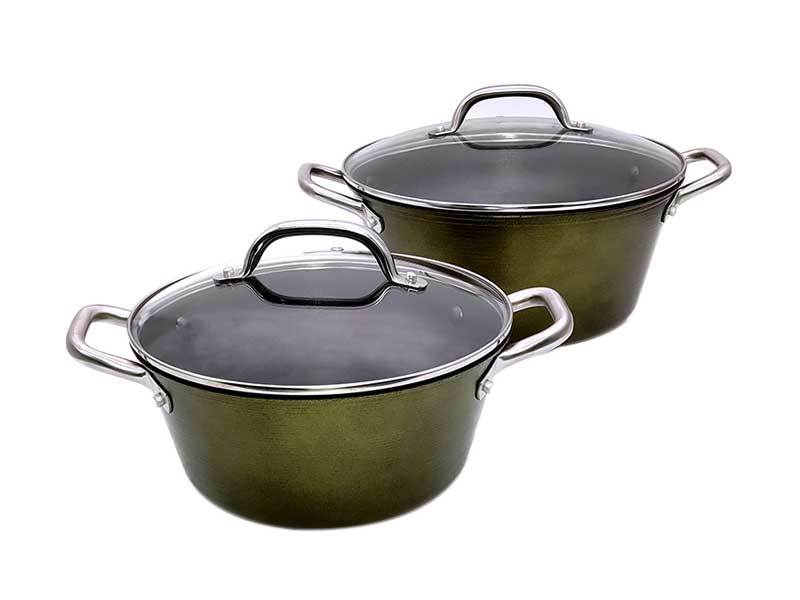 Durable Nonstick Interior Dutch Oven For Easy Cleanup - Olive green