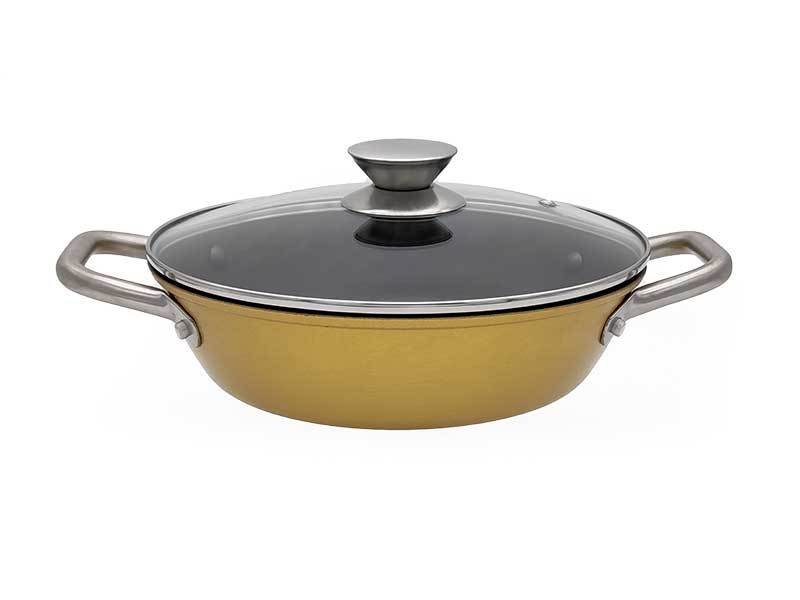 Cast iron Saute pan for deep stir fry