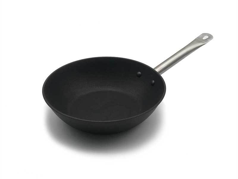 Cast Iron Dual-Nonstick safe Layer Wok Stir Fry Pan