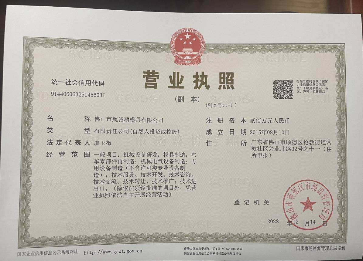 営業許可証