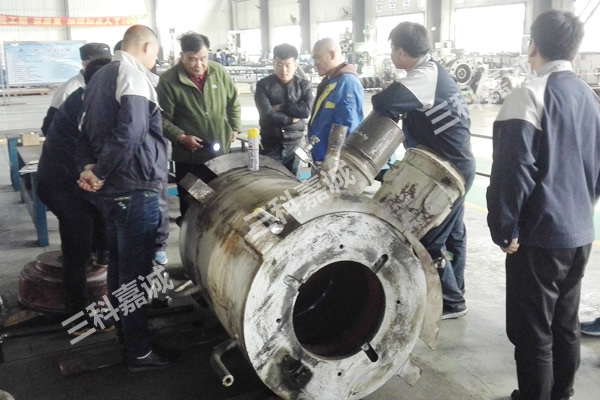 Réparation du cylindre extérieur de la pompe d'alimentation d'eau de type chtc5 - 6 pour le groupe électrogène guodun shitushan 300