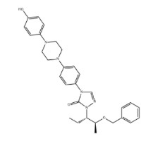 2-((1S,2S)-1-乙基-2-芐氧基丙基)-2,4-二氫-4-(4-(4-(4-羥基苯基)-1-哌嗪基)苯基)-3H-1,2,4-三氮唑-3-酮