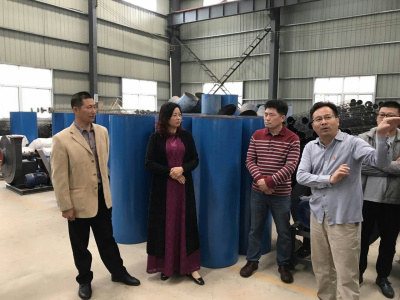 我院赴市吉光环保科技有限责任公司开展“党日”活动