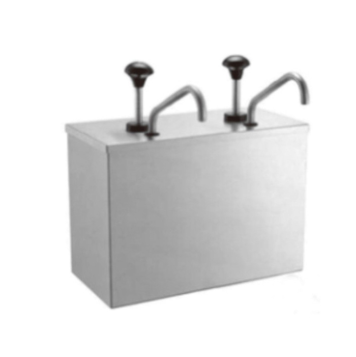 Stainless steel condiment dispenser