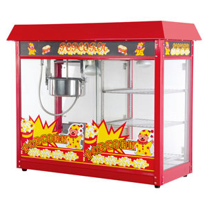 Popcorn machine with warming shoucase   CE