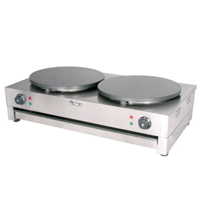 Electric crepe maker double