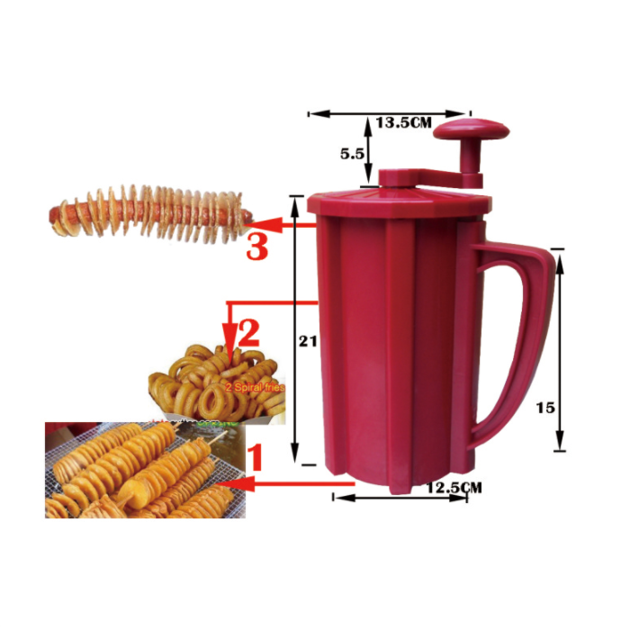 Cortador de papas en espiral