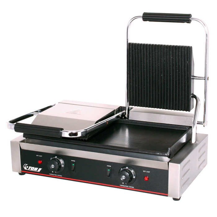 Parrilla de contacto eléctrica (media ranurada) CE