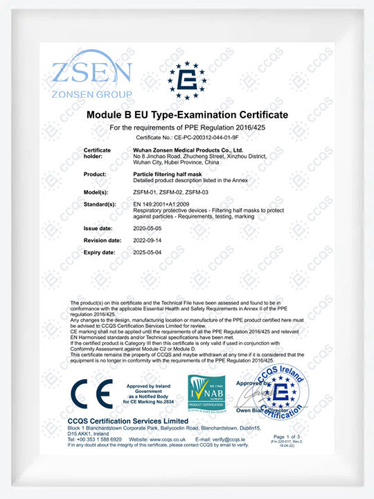 Module B EU Type-Examination Certificate