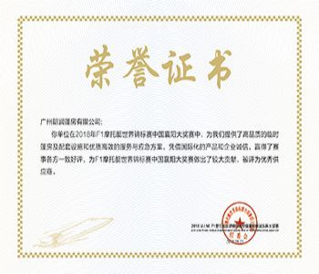 F1 Powerboat Grand Prix--Excellent Supplier Certificate F1 Powerboat Grand Prix--Excellent Supplier Certificate