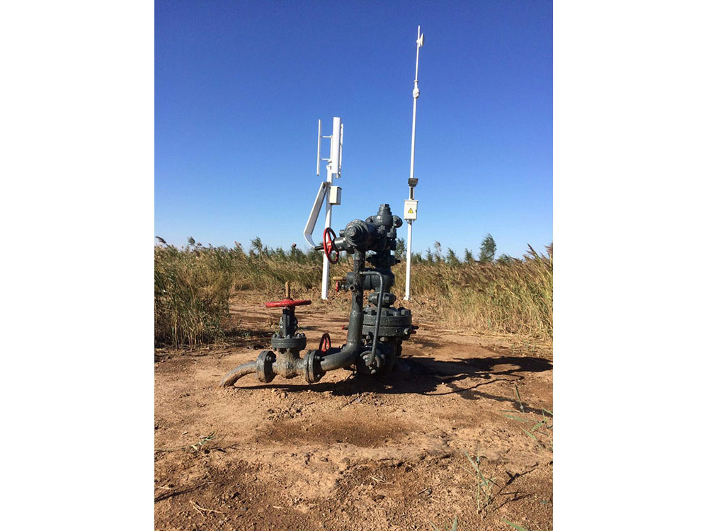 Wind solar hybrid power supply monitoring system in Sinopec