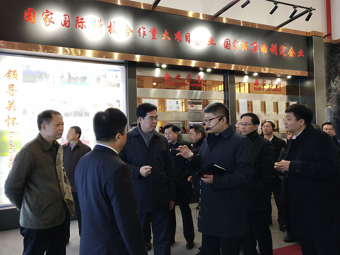 Li Bingjun, the deputy secretary of Jiangxi Provincial Party Committee and secretary of Ganzhou Municipal Party Committee, led more than 70 leaders from all buretions and counties of the city to visit our company for investigation and research