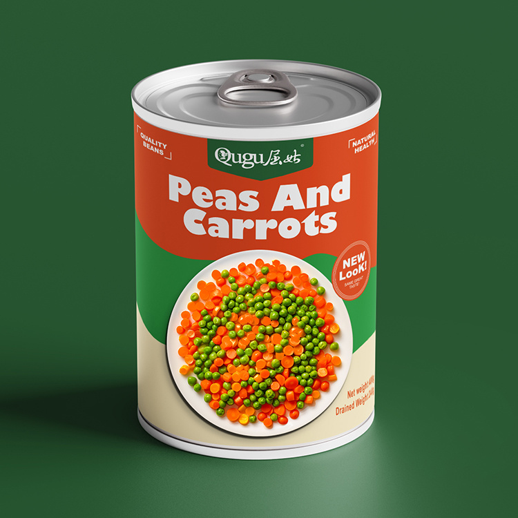 Canned peas with carrots