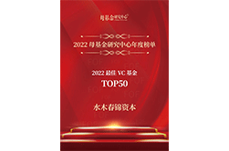 2022最佳VC基金TOP50