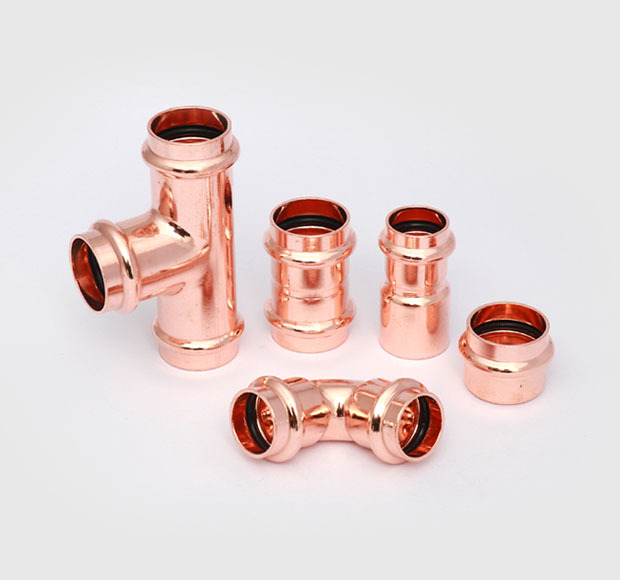 Press copper fittings v profile