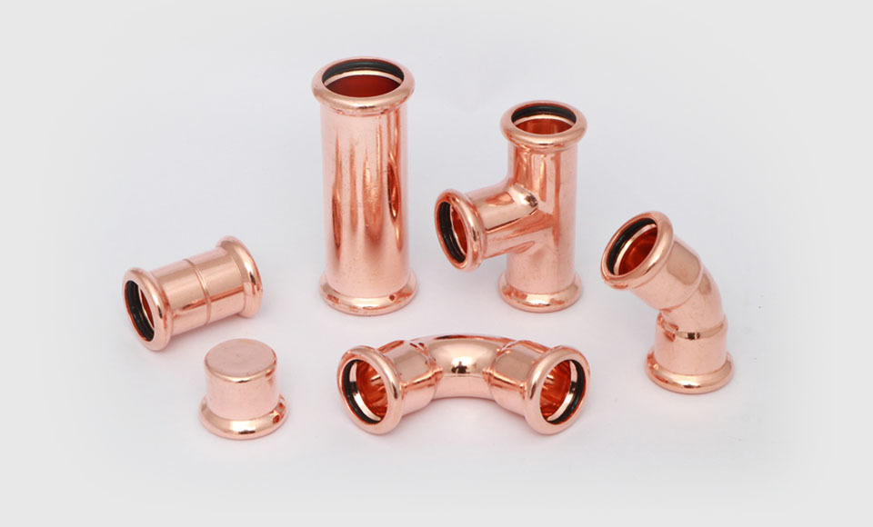 Press copper fittings m profile