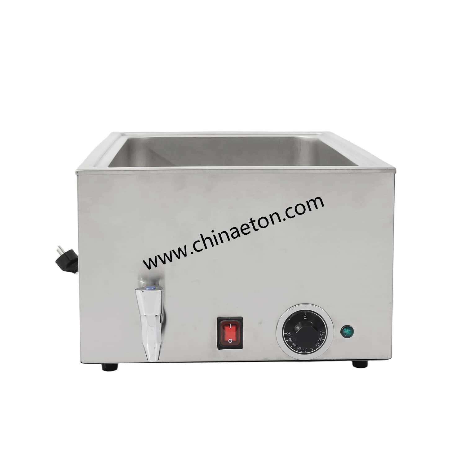 Bain-marie électrique chauffe-plat avec robinet
