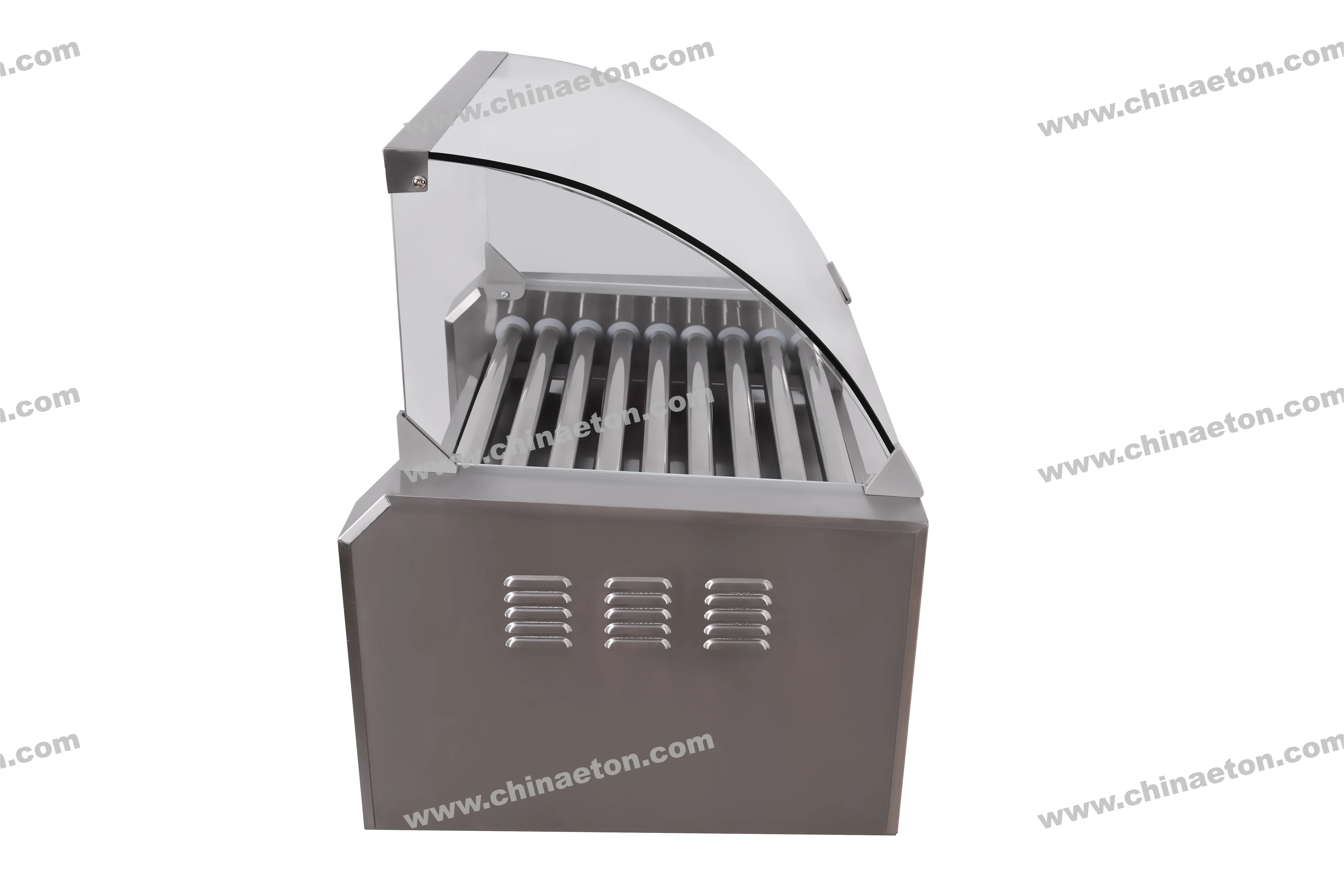 Grill pour hot-dog avec réchaud et couvercle ET-XCJ-B-9/2.2