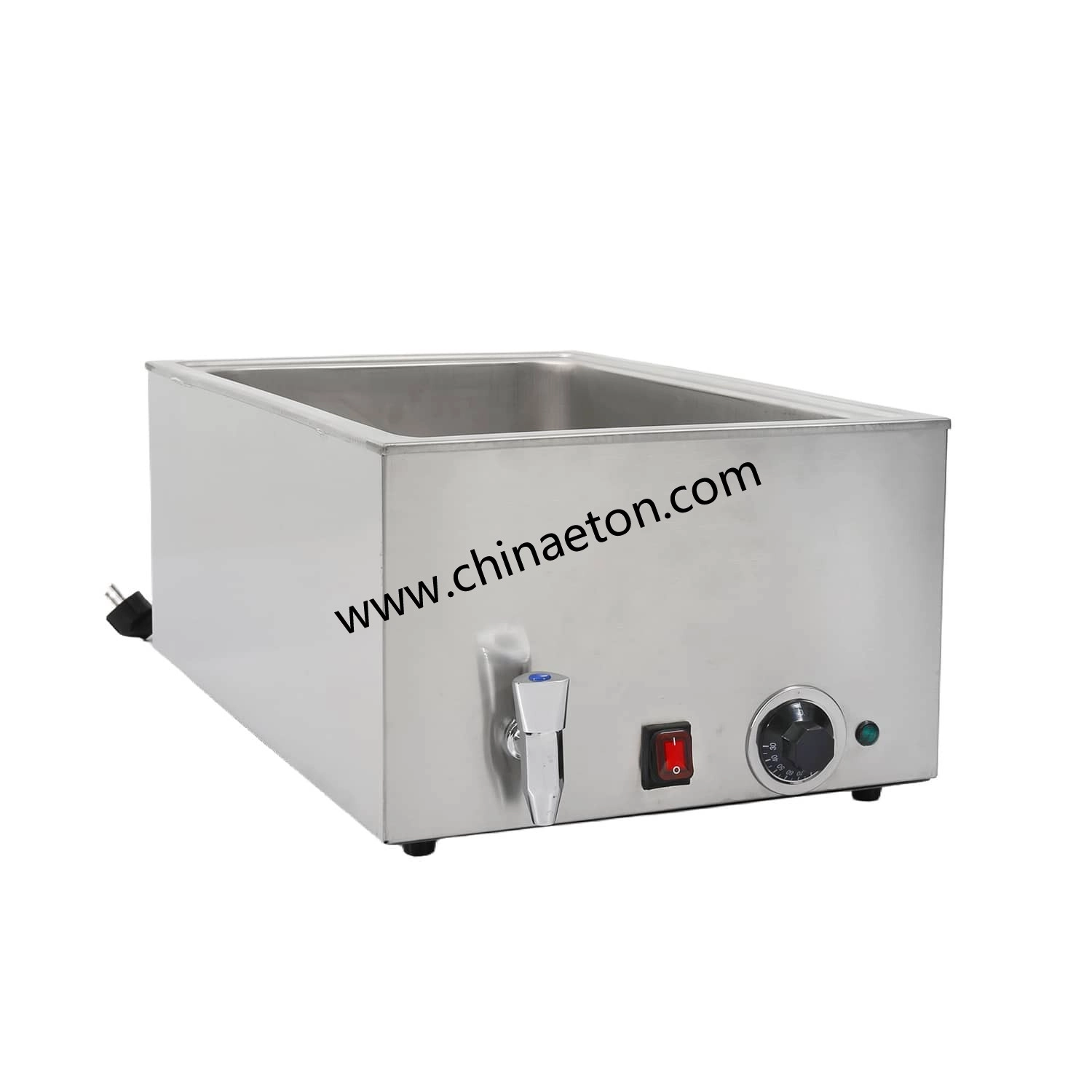 Bain-marie électrique chauffe-plat avec robinet