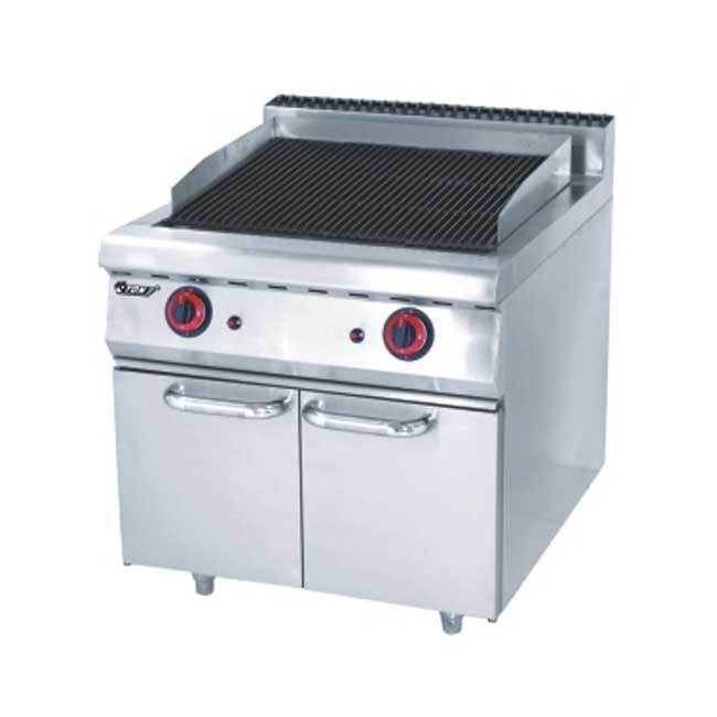 Gas Lava Rock Grill With Cabinet