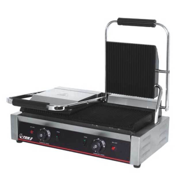 Electric contact grill duble