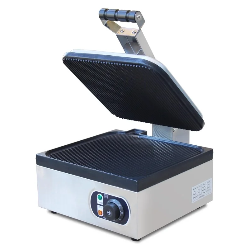 Sanduiche Panini Grill totalmente ranhurado com revestimento SP-1A1