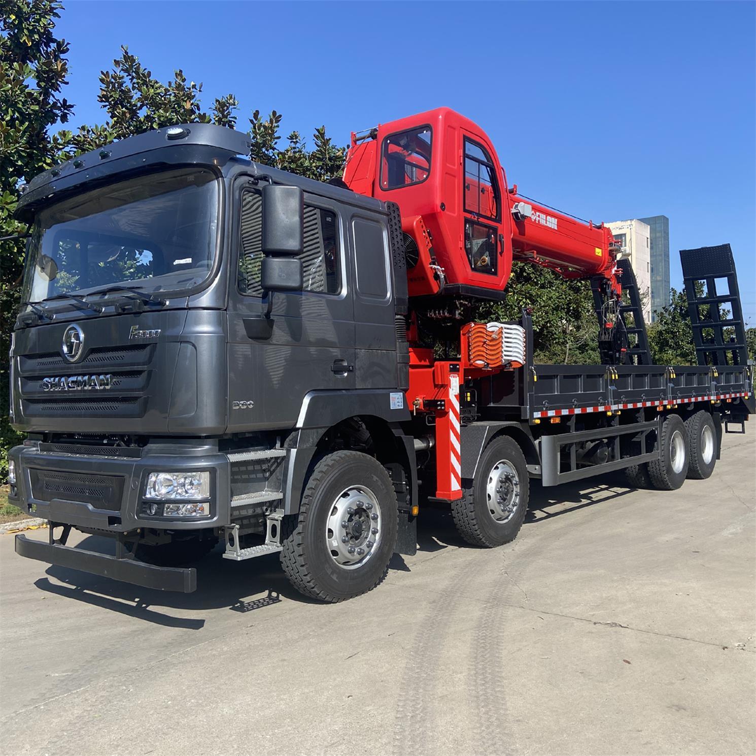 Truck Mounted Crane Lorry crane, 20Ton boom crane with 12 Wheeler SHACMAN