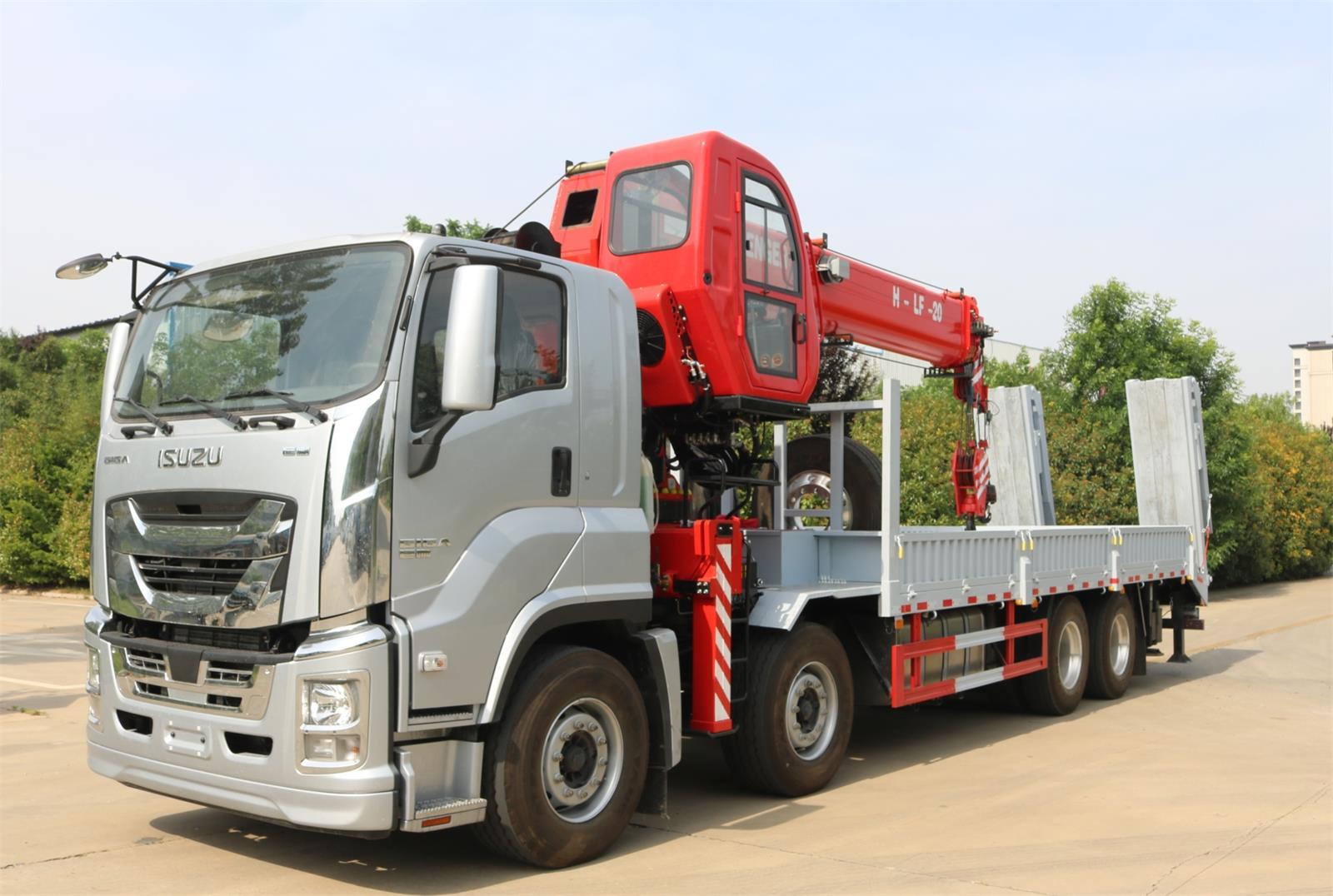 truck - Mounted Crane  ISUZU Truck Mounted Crane With hydraulic Ladder
