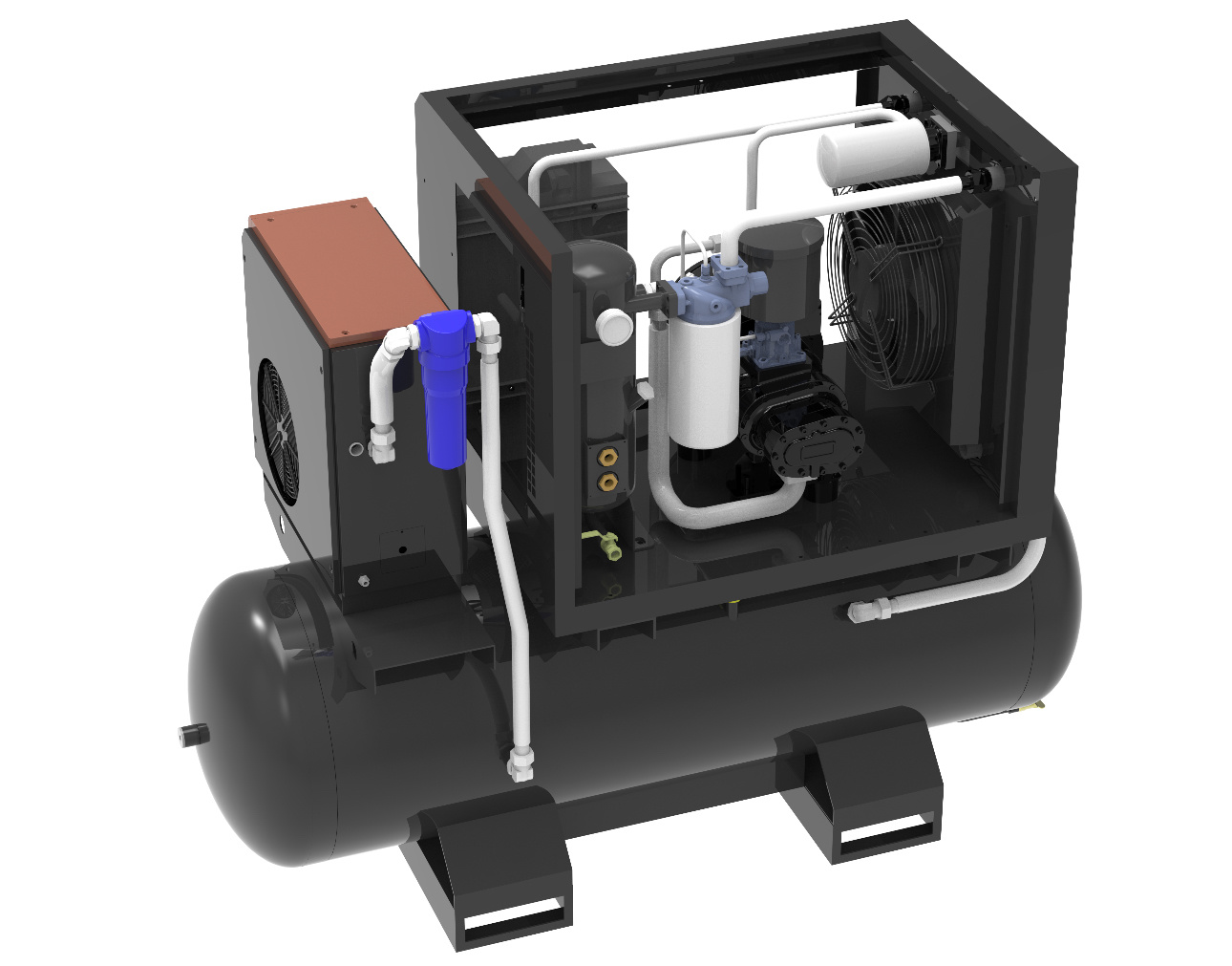 EF Screw Air Compressor Oil-lubricated