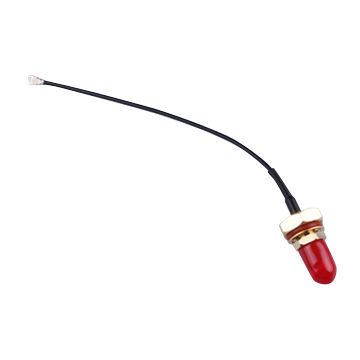 Hirose U.FL to 100mm 1.13 to SMA Bulkhead Female micro coaxial cable