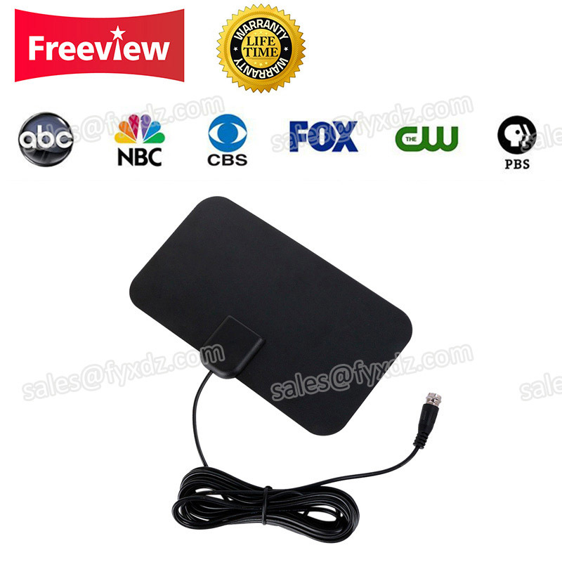 Freeview Digital TV Antena Indoor Amplified Thin HDTV 80 Miles