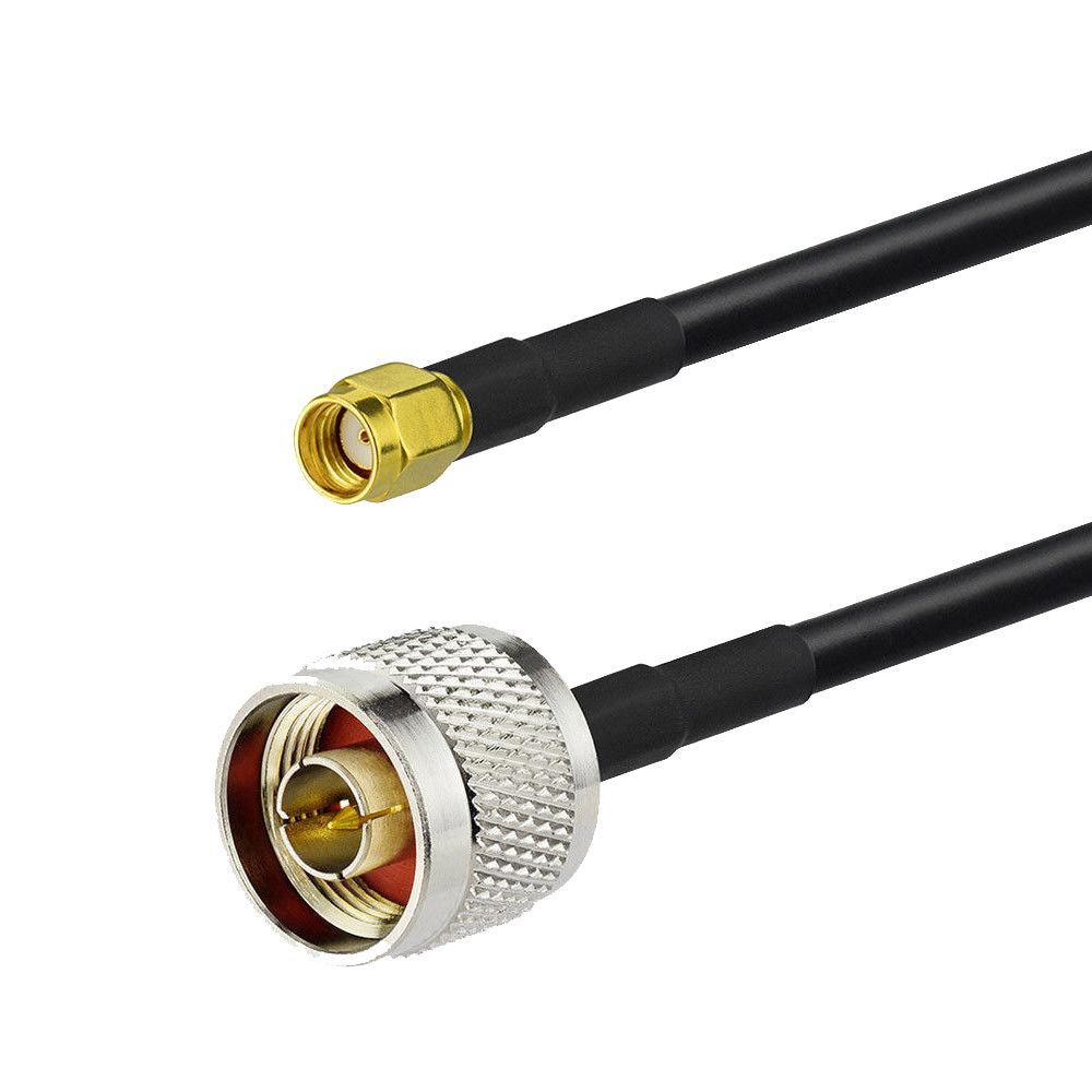 N Male to RP-SMA Male Adapter RG58 Cable Outdoor Extension Coaxial Cable