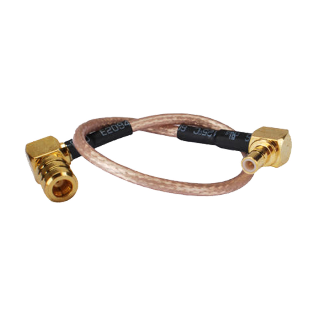 SMB Right Angle RF Coaxial Cable RG316 Double Shield, L=230mm