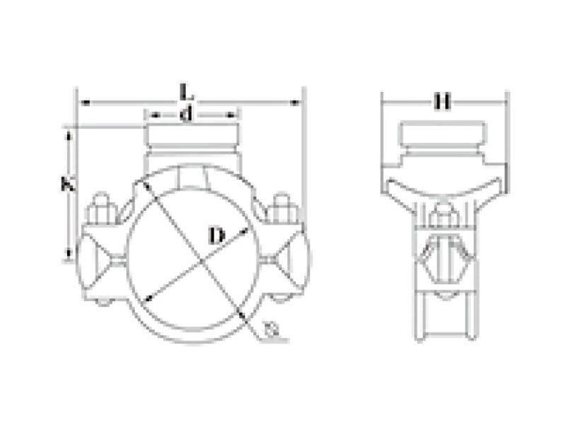 Mechanical tee (groove type) XGQT3
