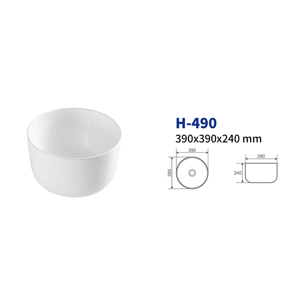 H-490 above counter basin