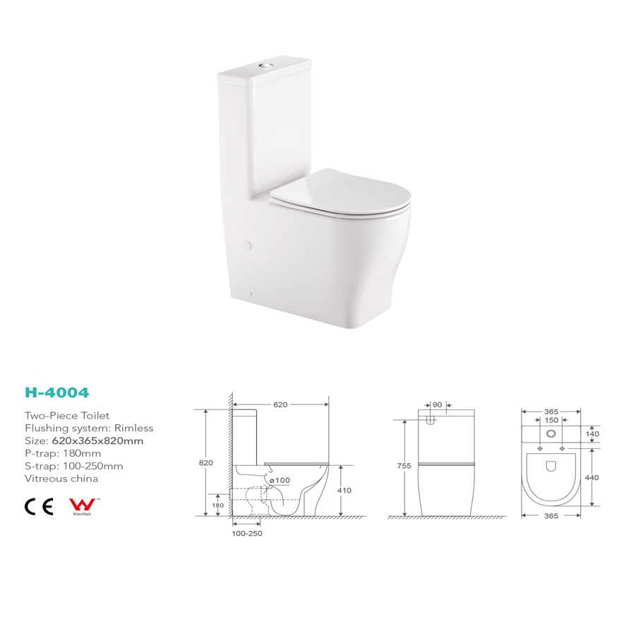 H-4004 two piece toilet Australia