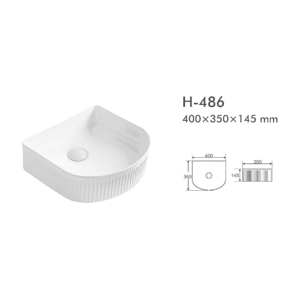 Wholesale H-486 White Above Counter Basin