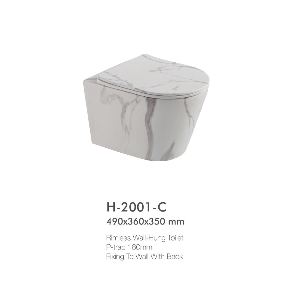 marble wall-hung toilet H-2001-C