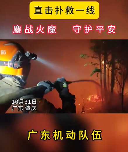 【視頻】消防員晝夜不歇逆行滅山火