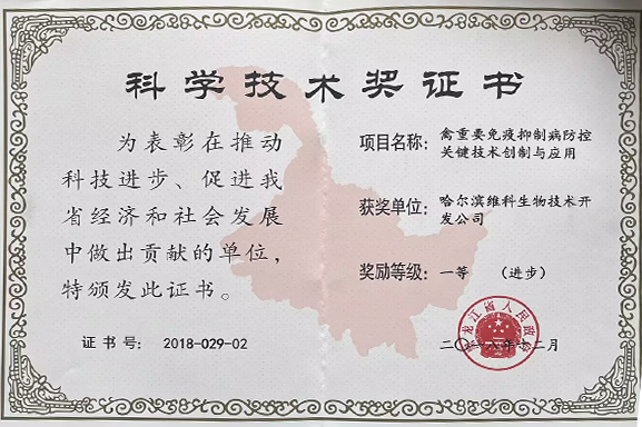 科学技术奖证书 科学技术奖证书