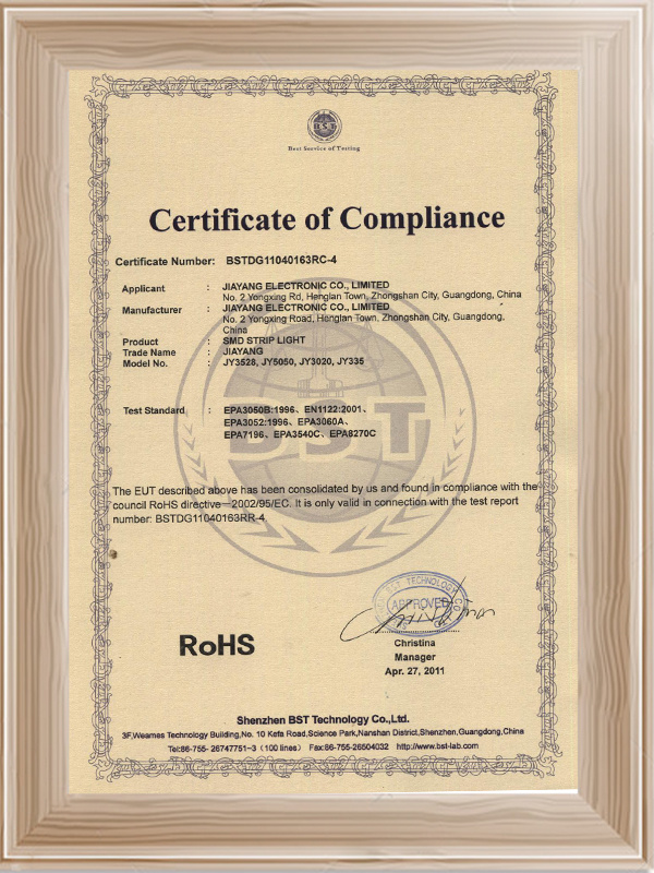 12V ROHS certified RoHS-3