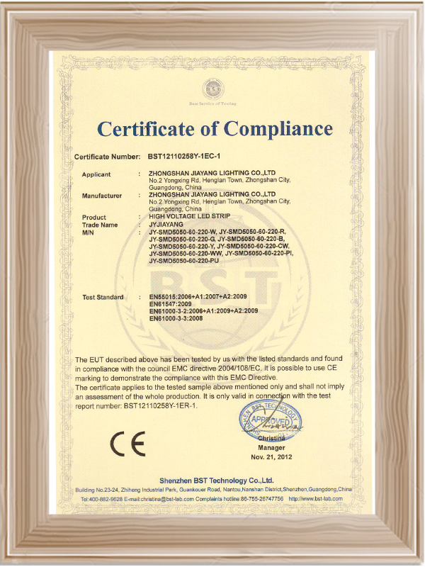 Jiayang high pressure light with CE certificate