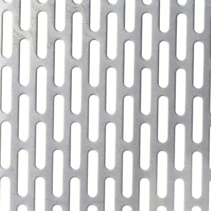 Slot pattern perforated mesh