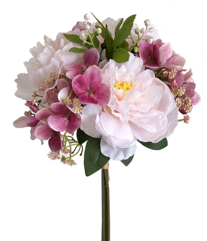 32cm peony &  hydrangea bouquet